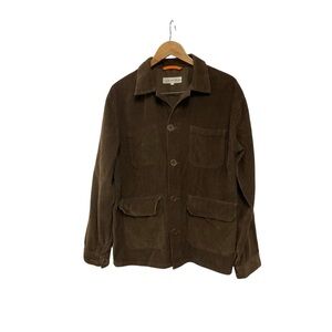 Far Afield Brown Corduroy Chore Shirt Shacket 3